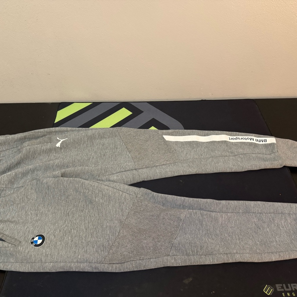 Puma BMW Tracksuit Pants Black Grey Men’s Small